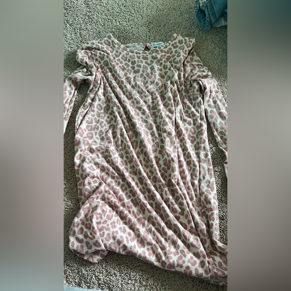 Dress by love fire size. Medium pink leopard